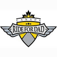 yellow and grey ride for dad logo